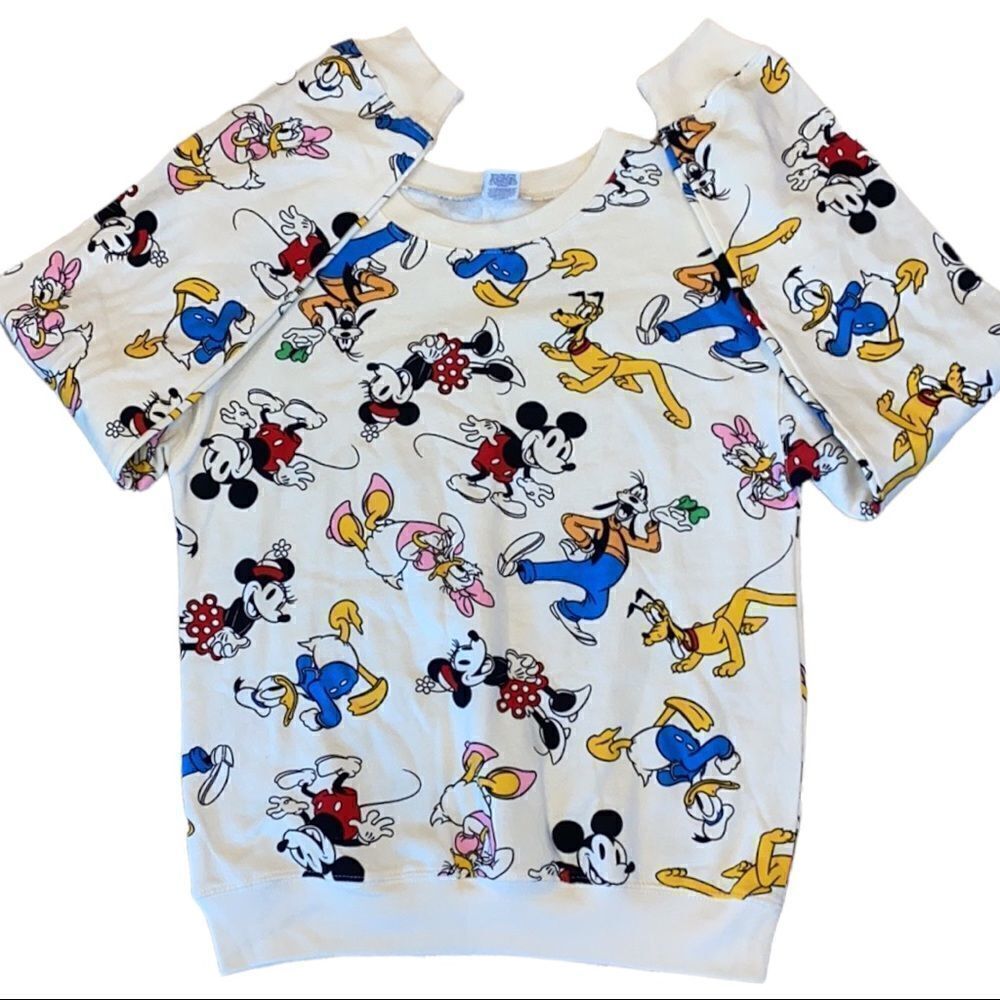Disney Mickey Fleece Sweatshirt Size Small - Picture 3 of 10